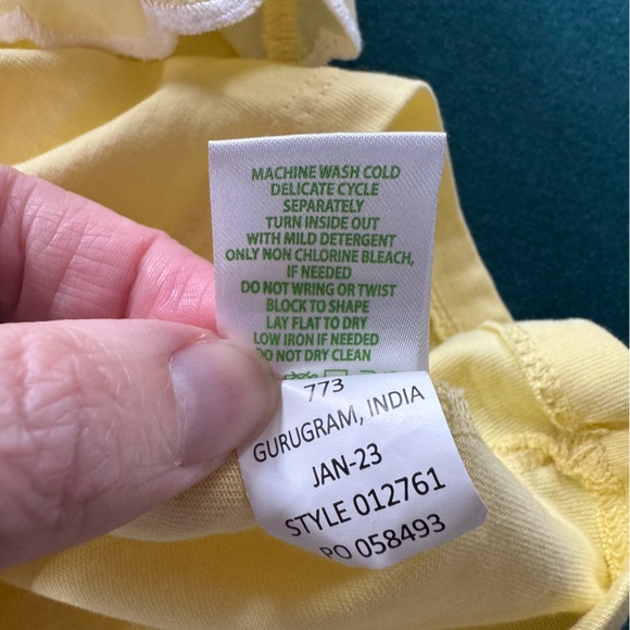 Lilly Pulitzer Kym Knit Top Creme Fraiche Eyelet Ruffle One Shoulder Size Med - Picture 6 of 10